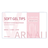 Soft Gel Tips - Medium Coffin